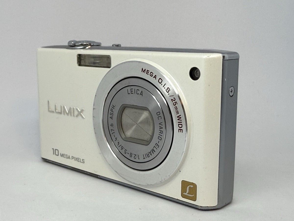 Panasonic LUMIX DMC-FX35 White Digital Camera Leica Lens Language