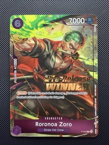 Zoro Pre Release Winner | eBay