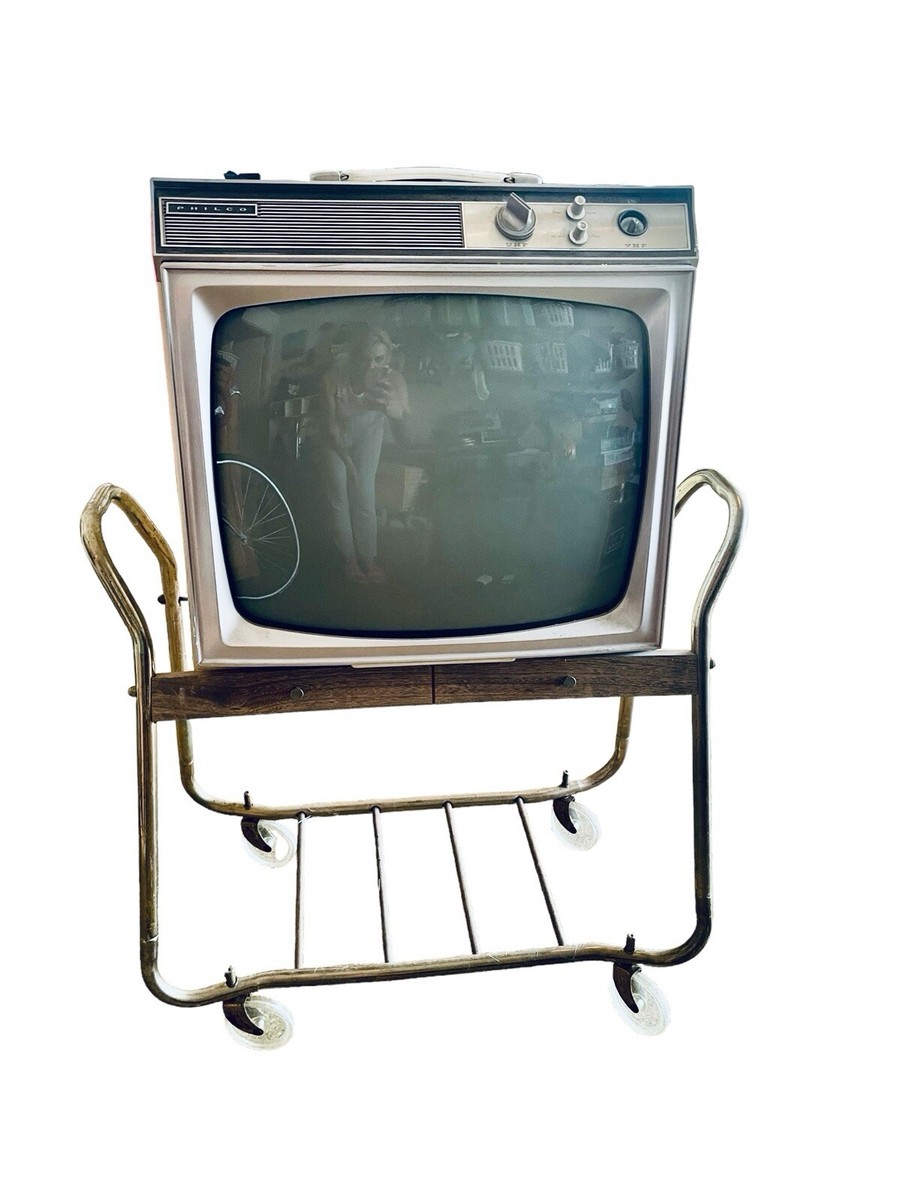 RARE 1980s Vintage Philco “Briefcase” Television With Rolling