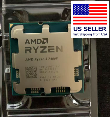 New) AMD Ryzen 5 7400F 6-Core 12-Thread Socket AM5 CPU Processor