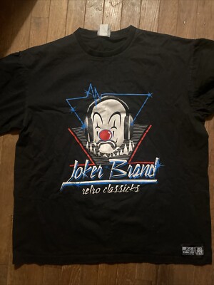 Joker Brand Clown Logo Mr Cartoon Joker XL Tee Shirt Retro