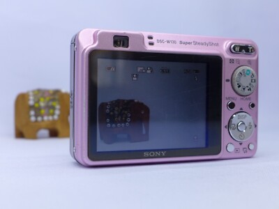 Sony Cyber-Shot DSC-W130 /W120 / 8.1MP / CCD Digital Camera - Pink