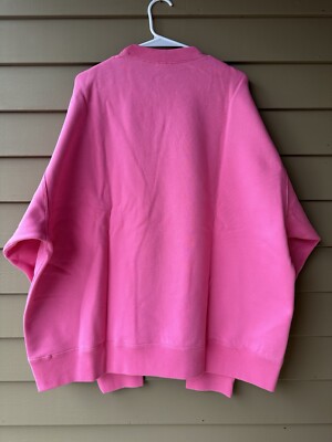 Nike x Stussy NRG Washed Fleece Crew 'Lotus Pink' DO5310-670 Size