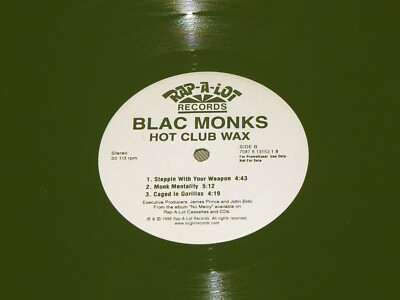 BLAC MONKS Hot Club Wax Rap-A-Lot 708761315318 WLP Gangsta Rap