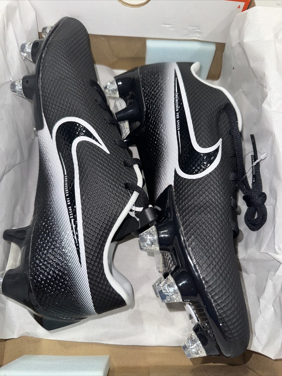 Nike Vapor Edge Speed 360 D Wide Black White Screw-In Cleats