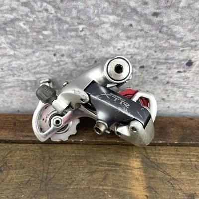 Vintage Shimano XTR RD-M900 MTB Rear Derailleur 8-Speed Red Medium