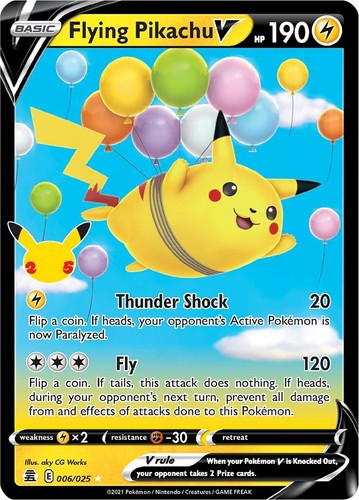 2021 POKEMON JPN 25TH ANV COLL #023 FLYING PIKACHU V PSA 10 | eBay