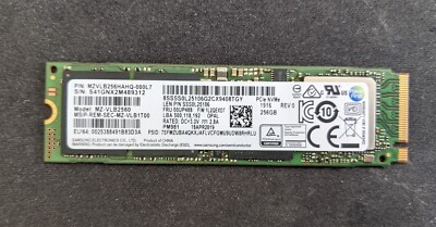 Samsung MZVLB256HAHQ-000L7 - 256GB PCIe NVMe SSD | eBay