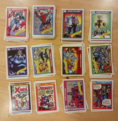 1990 Marvel Universe Series 1 Trading Cards COMPLETE BASE SET, #1