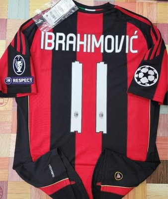 AC Milan Zlatan Ibrahimovic #11 Jersey UEFA Champions League