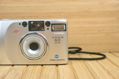 Vintage Konica Minolta Zoom 60 Date Point and Shoot 35mm Film