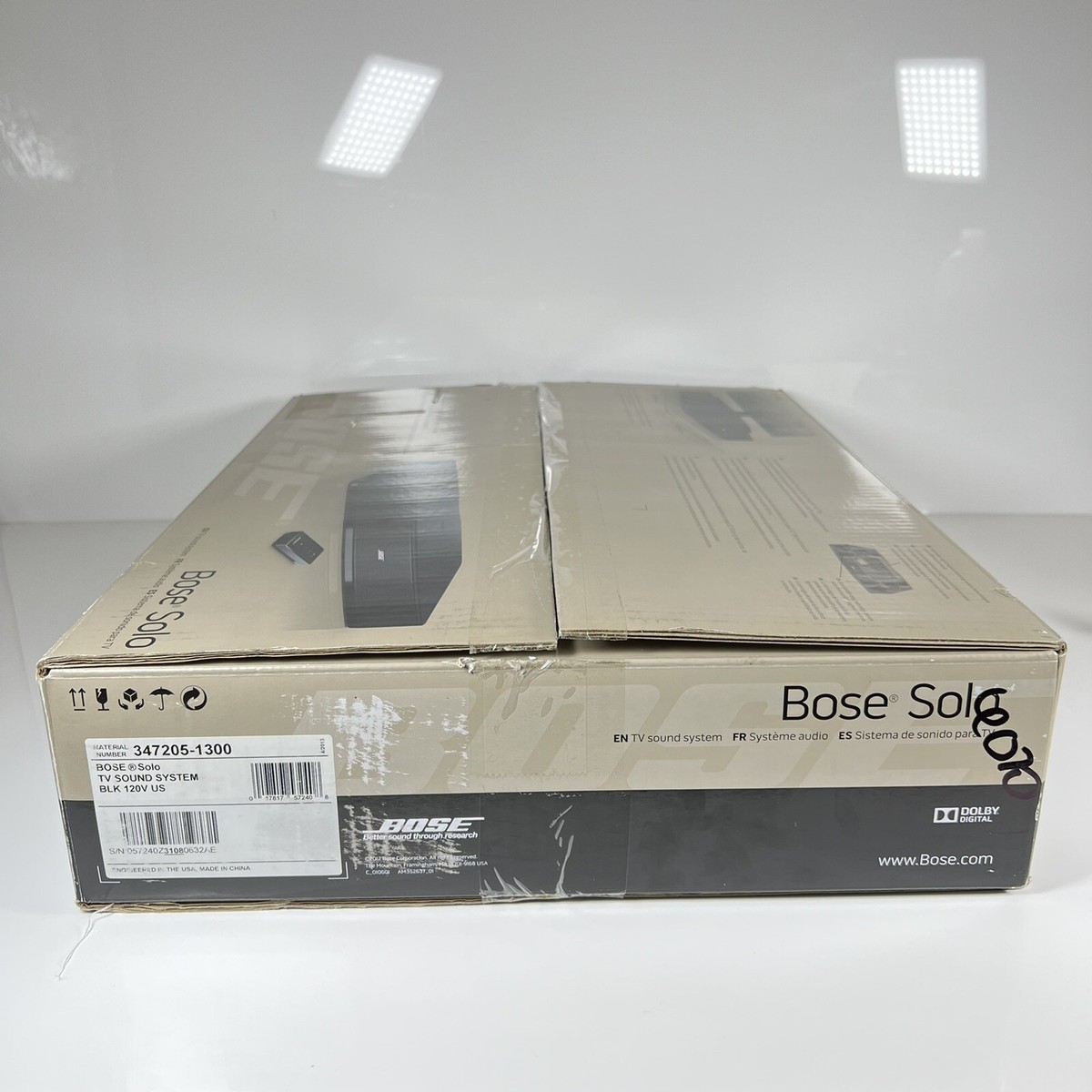 Bose Solo TV Sound System Black 347205-1300 120V Better Sound Free