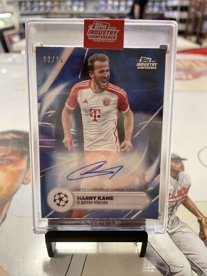 Harry Kane 2024 Topps Industry Conference Autograph Blue SP 03/15
