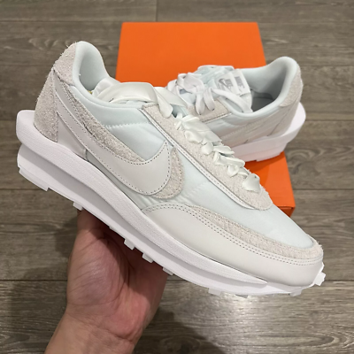🔥 Nike LD Waffle Sacai White Nylon Size 11.5 BV0073-101 NIB !SAME