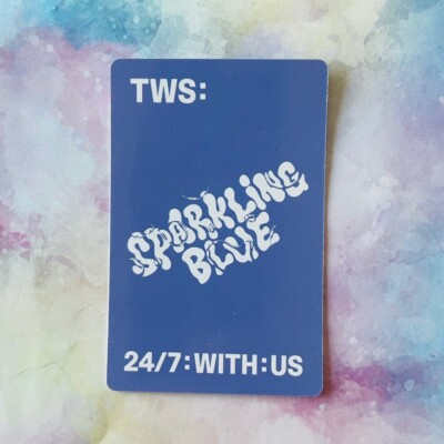 TWS Sparkling Blue 1st Mini Album photo card Sparkling Lucky