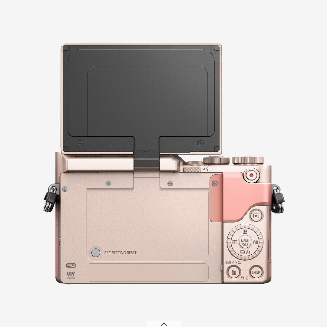 Panasonic mirrorless single-lens Lumix GF10 double lens kit PINK