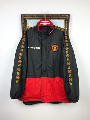 Vintage 90's Umbro Manchester United Football Jacket Soccer Bomber