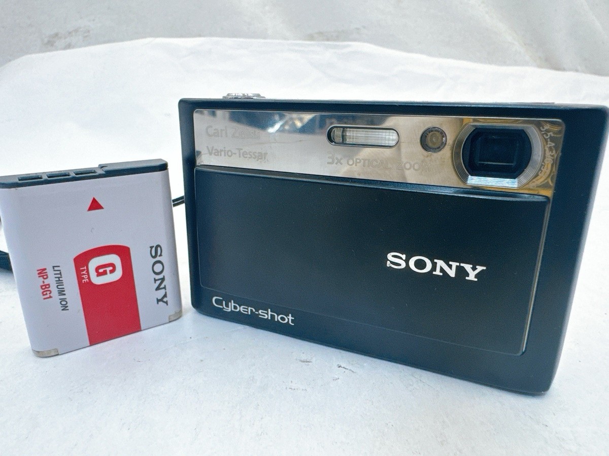 Sony Cyber-Shot DSC-T20 Digital Camera 8.1MP Black Carl Zeiss 3x