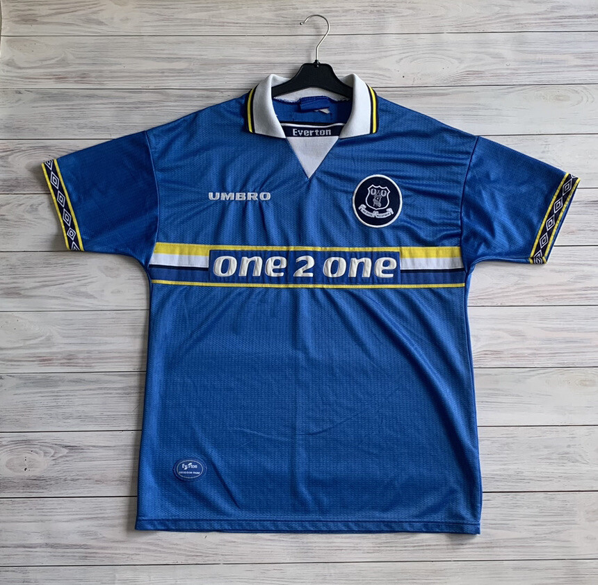 Everton 1997 - 1999 Home football shirt jersey Umbro size L | eBay