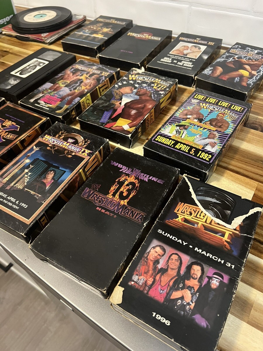 WWF Wrestlemania The Collection Years 1985-1997 Box Set 13 VHS