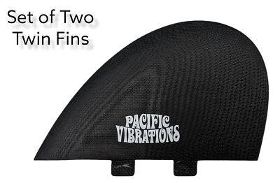 Pacific Vibrations Surfboard Fins Half Moons Twin Fin Fits FCS | eBay