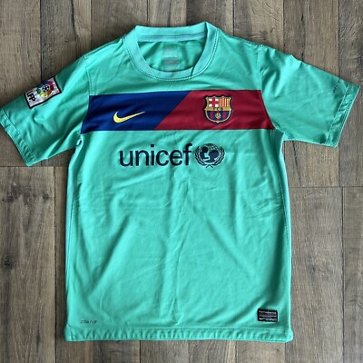 Nike FC Barcelona 2010-2011 Authentic Away Soccer Jersey Youth