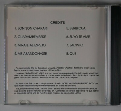 BOBBY VALENTIN Se La Comio SALSA LATIN CD FANIA MINT | eBay