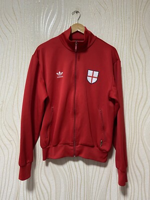 ENGLAND RETRO FOOTBALL SOCCER TRACK TOP JACKET ADIDAS 739871 sz L