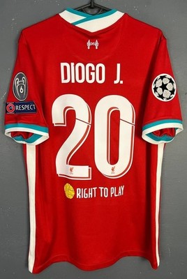 MEN'S FC LIVERPOOL 2020/2021 DIOGO JOTA #20 SOCCER FOOTBALL SHIRT