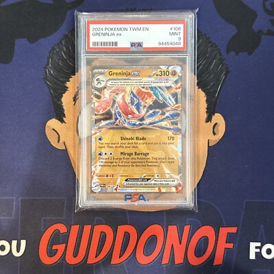 PSA 9 MINT 2024 Pokemon Twilight Masquerade GRENINJA EX #106 Holo