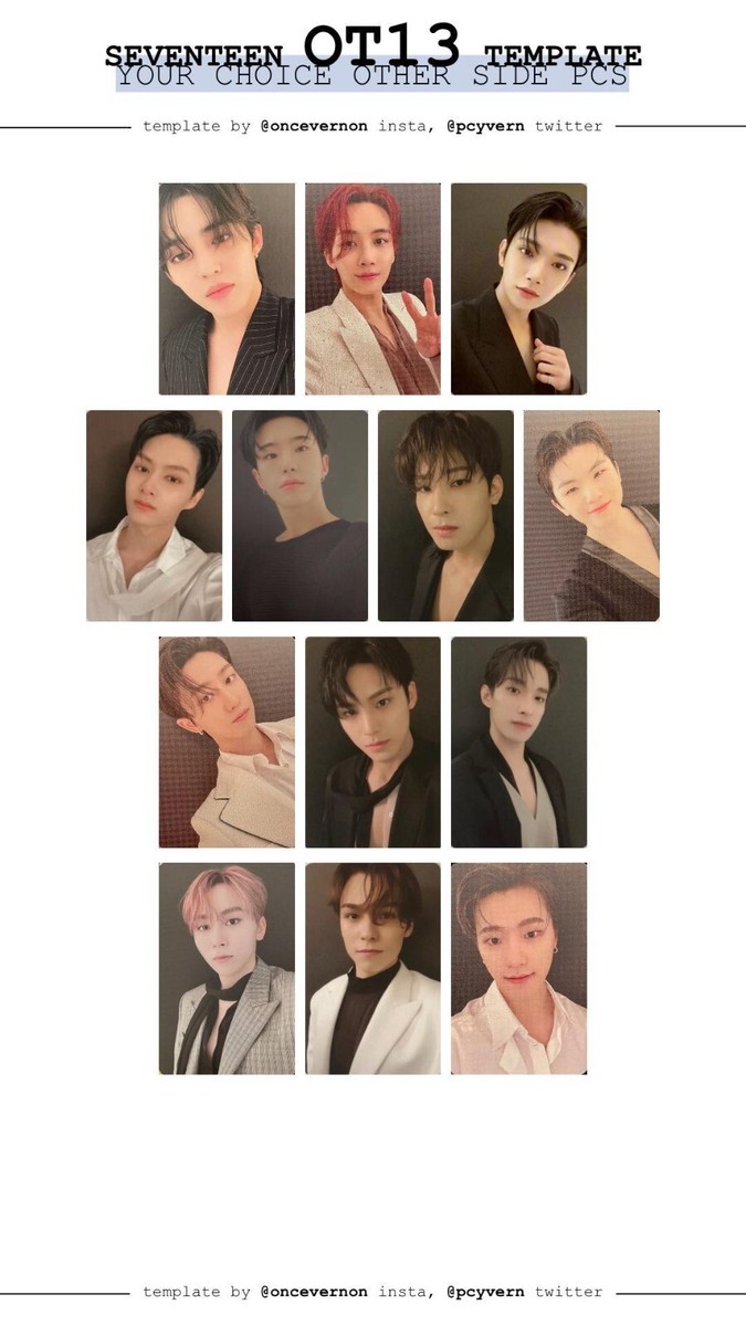 SEVENTEEN 8TH mini album YOUR CHOICE all version PHOTOCARD one
