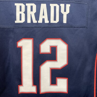 Nike New England Patriots Tom Brady #12 NFL Players On Field