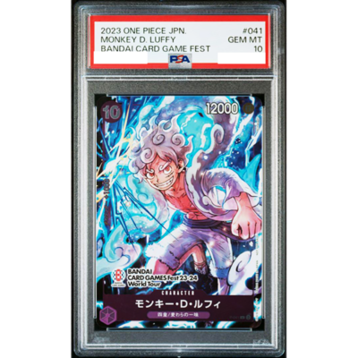 PSA 10 Monkey D Luffy P-041 BANDAI Fest 23-24 Promo One Piece Card