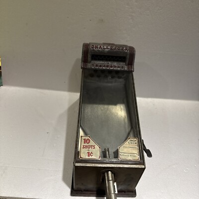 1925 Antique A.B.T. mfg co Challenger 1 Cent Penny Arcade Target
