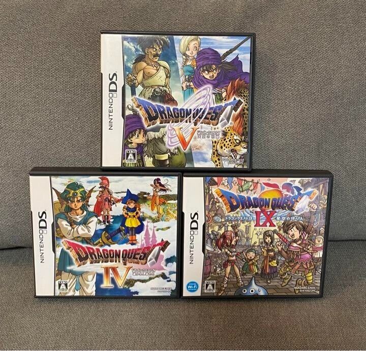 Dragon Quest IV V IX 4 5 9 3Games set Nintendo DS NDS Japanese