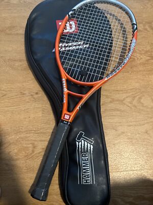 WILSON HYPER HAMMER 5.2 HYPER CARBON TENNIS RACQUET 4 1/2 EUC | eBay