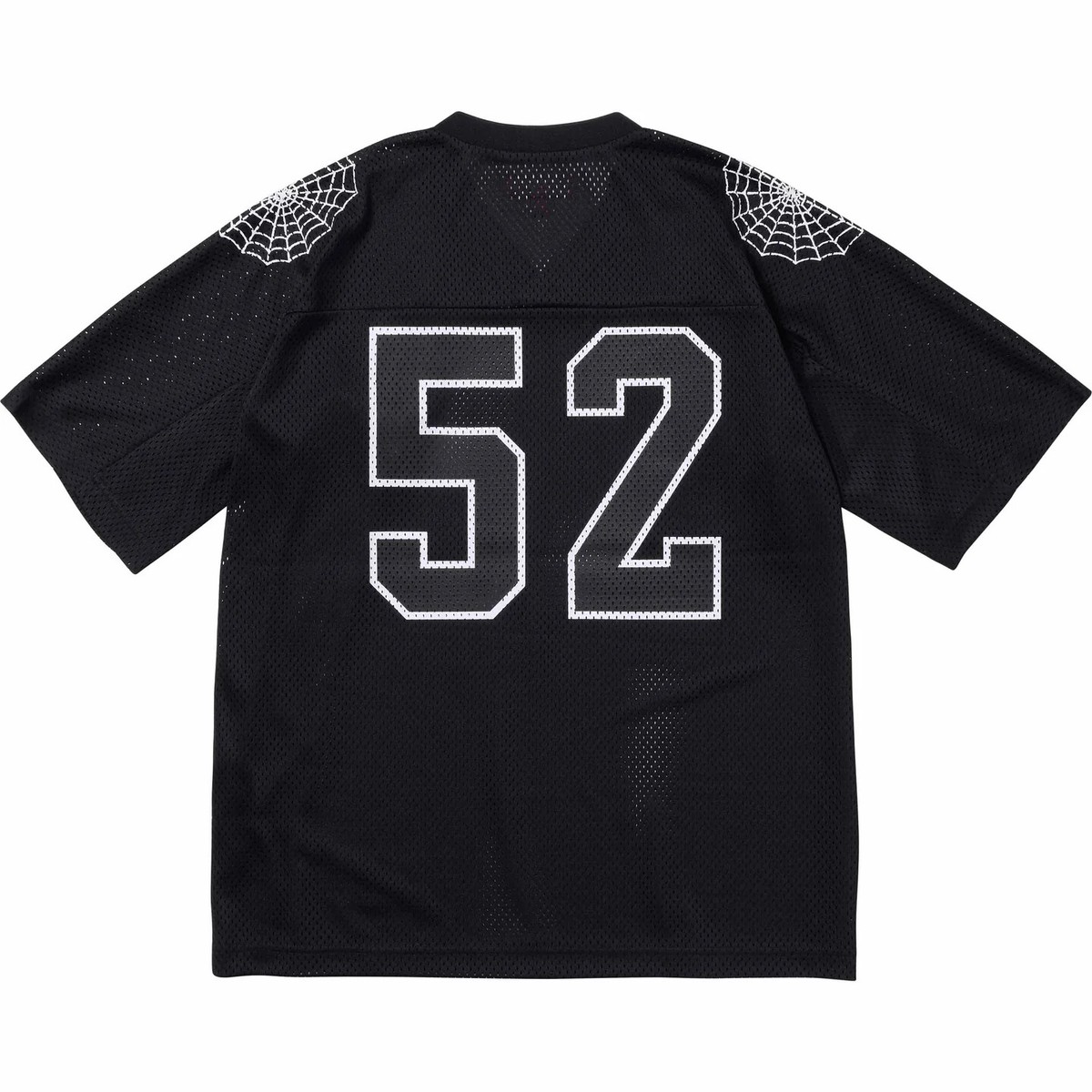 Supreme Spiderweb Football Jersey Black Orange White Blue 4colors