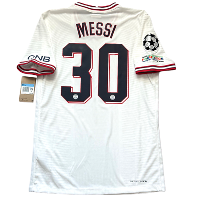 2021/22 PSG Authentic Fourth UCL Jersey #30 Messi Medium Jordan