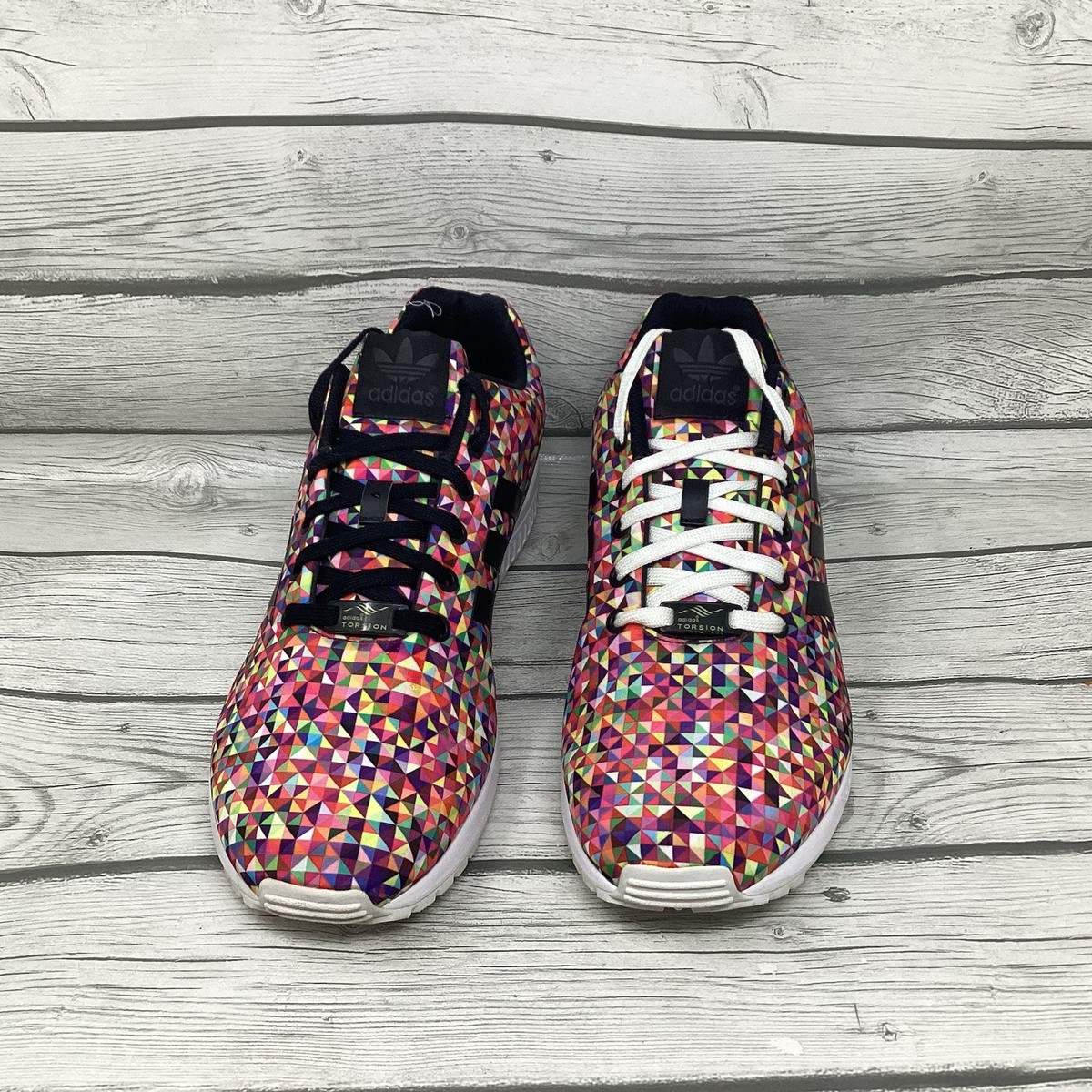 Adidas Torsion ZX Flux MultiColor Prism Running Shoes M19845 Men's
