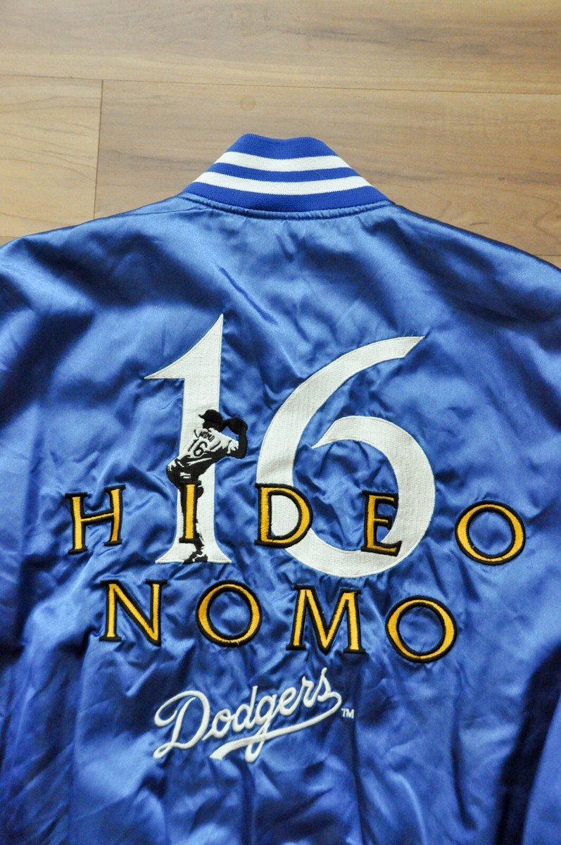 Hideo Nomo LA Dodgers MLB Jacket Satin Starter Style Japan