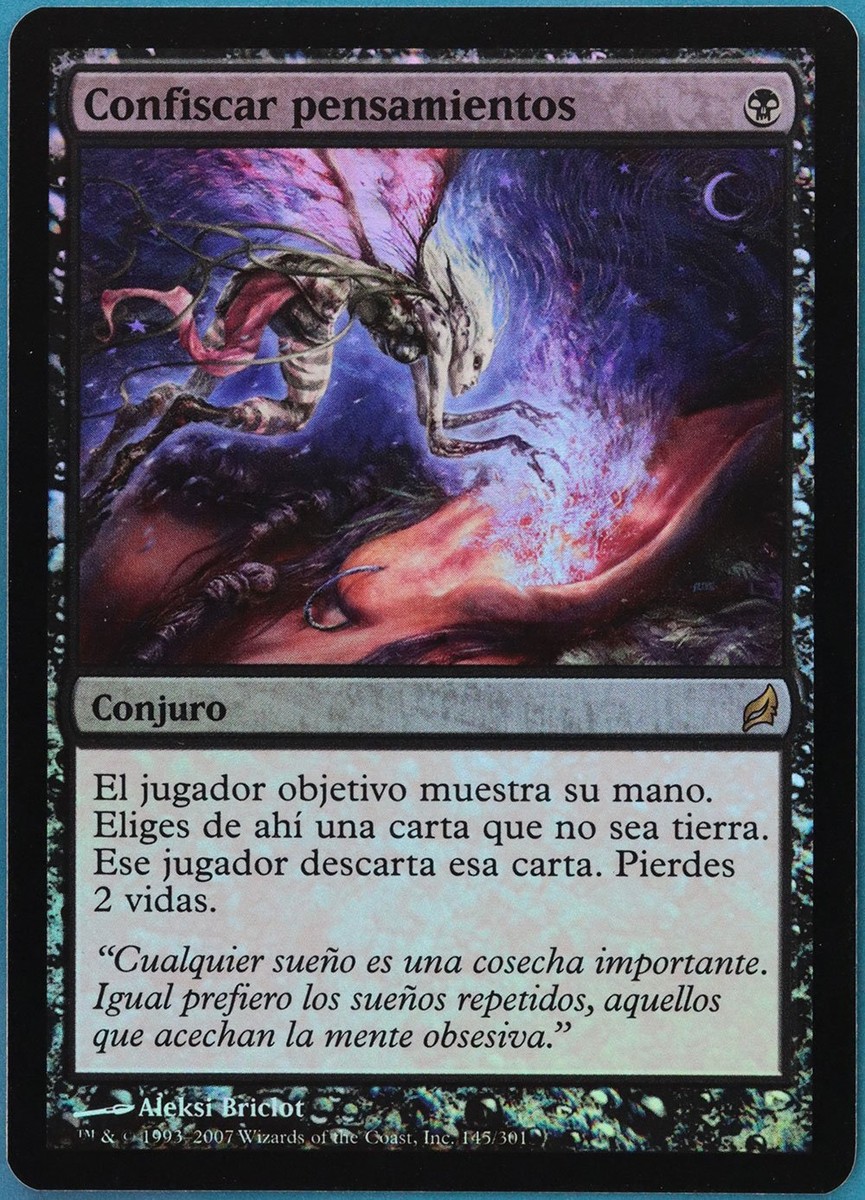 Thoughtseize FOIL Lorwyn (SPANISH) NM Black Rare MTG CARD (ID