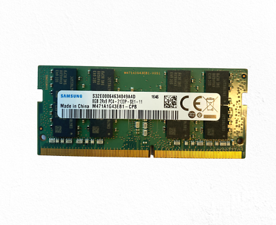 Samsung 8GB DDR4 2Rx8 PC4 - 2133P Laptop Memory Ram - M471A1G43EB1