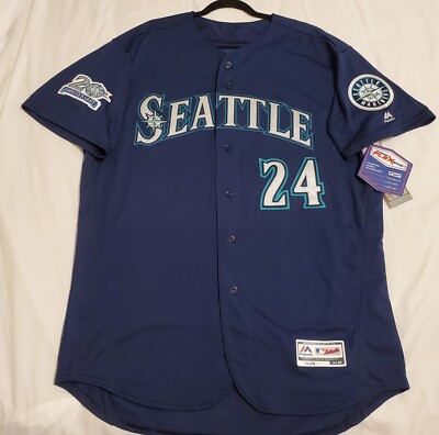 AUTHENTIC MAJESTIC KEN GRIFFEY JR. 56 3XL, SEATTLE MARINERS FLEX