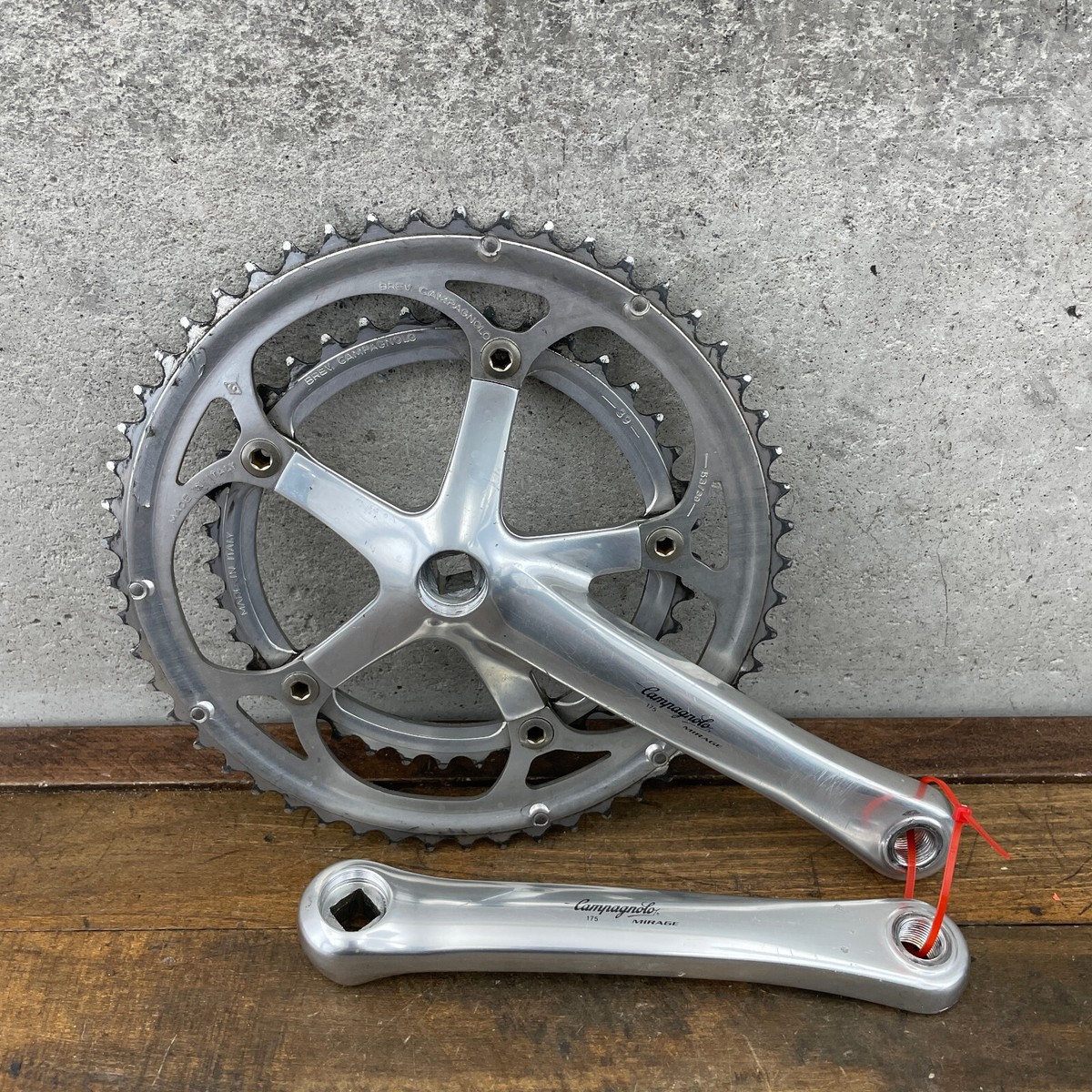 Vintage Campagnolo Mirage Crank Set 175 mm Double Square Taper 135