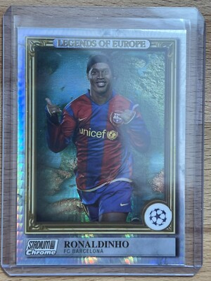 Ronaldinho Legends Of Europe #9/199 FC Barcelona Stadium Club Card