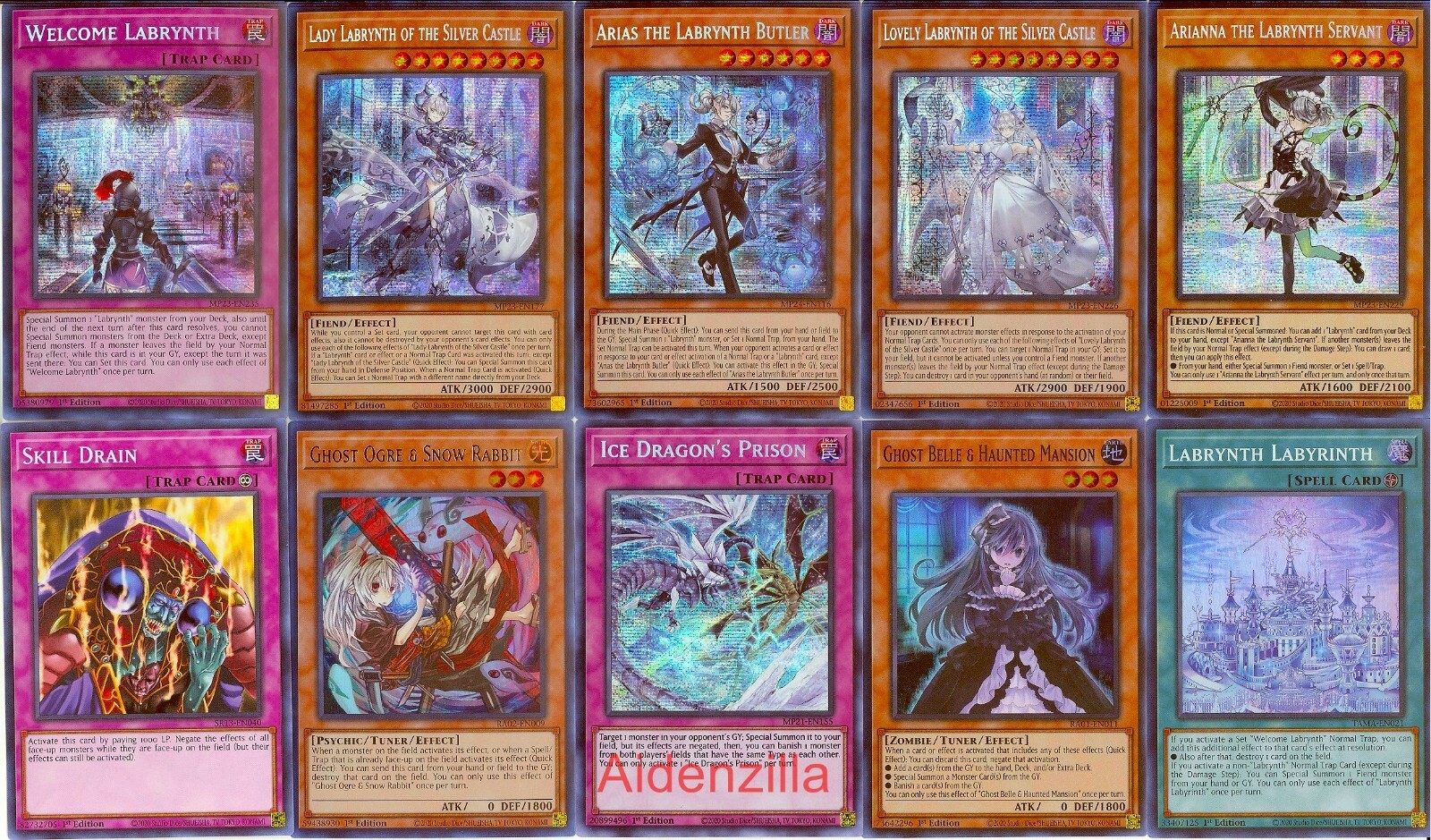 Yugioh Labrynth Deck - Arianna Arias Butler Lady Silver Castle