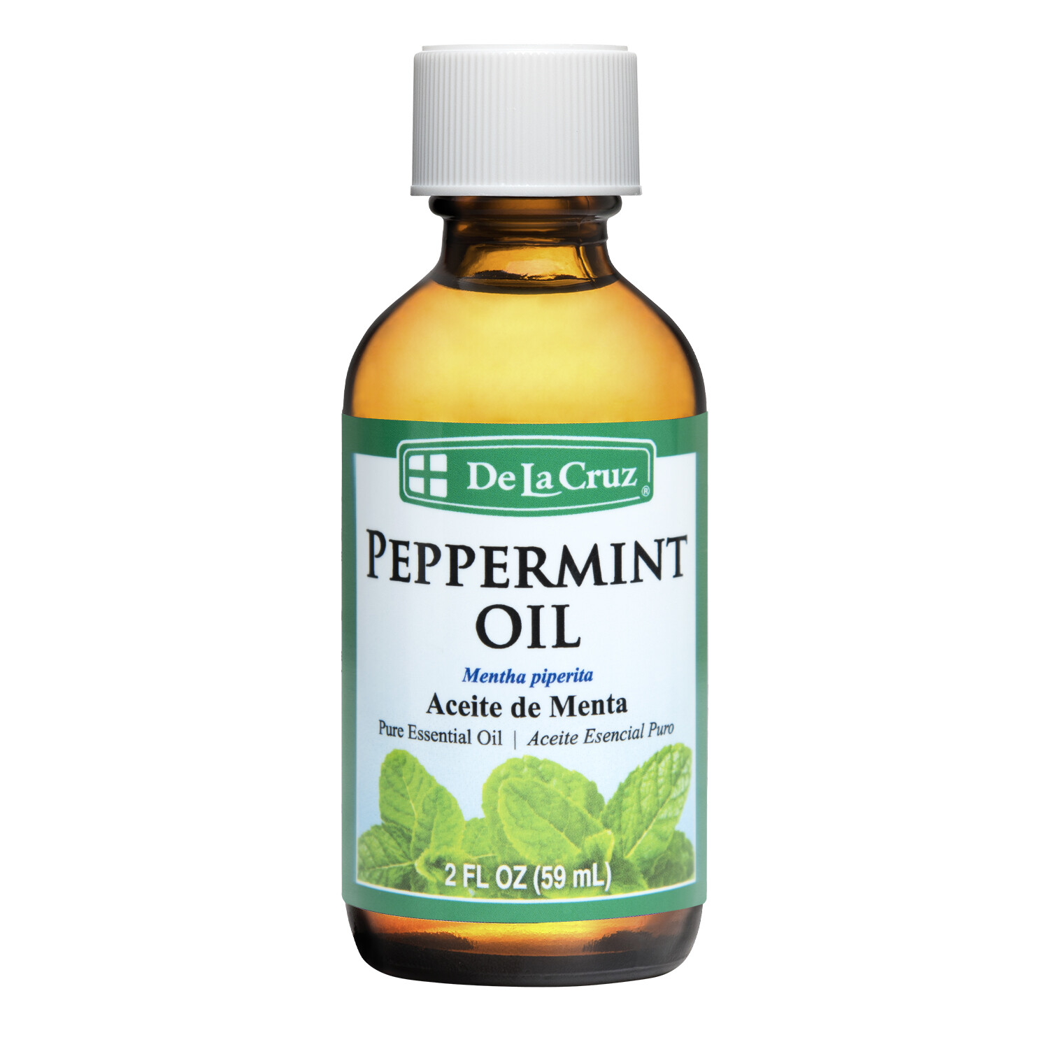 De La Cruz Pure Peppermint Essential Oil, Steam-Distilled, Bottled