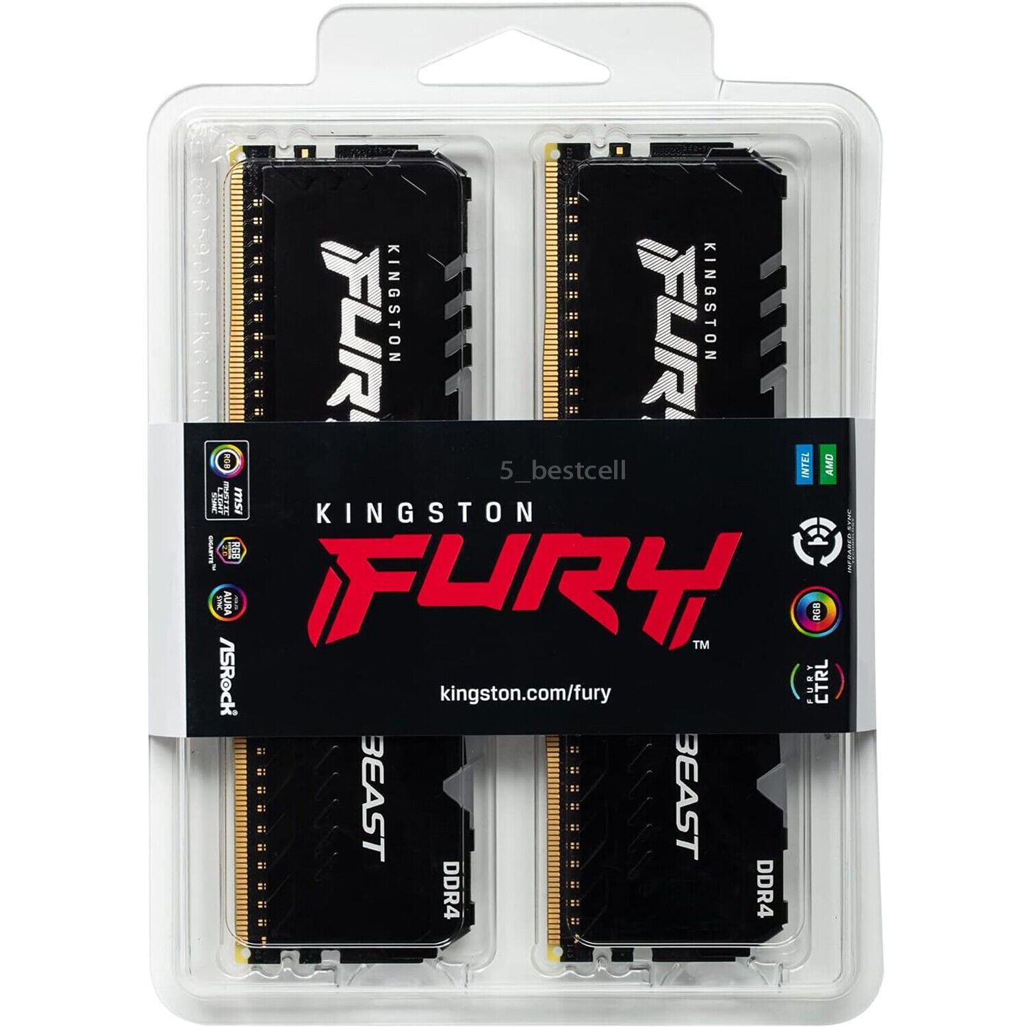 Kingston Fury Beast RGB 8GB/16GB/32GB 3200MHZ DDR4 Desktop PC