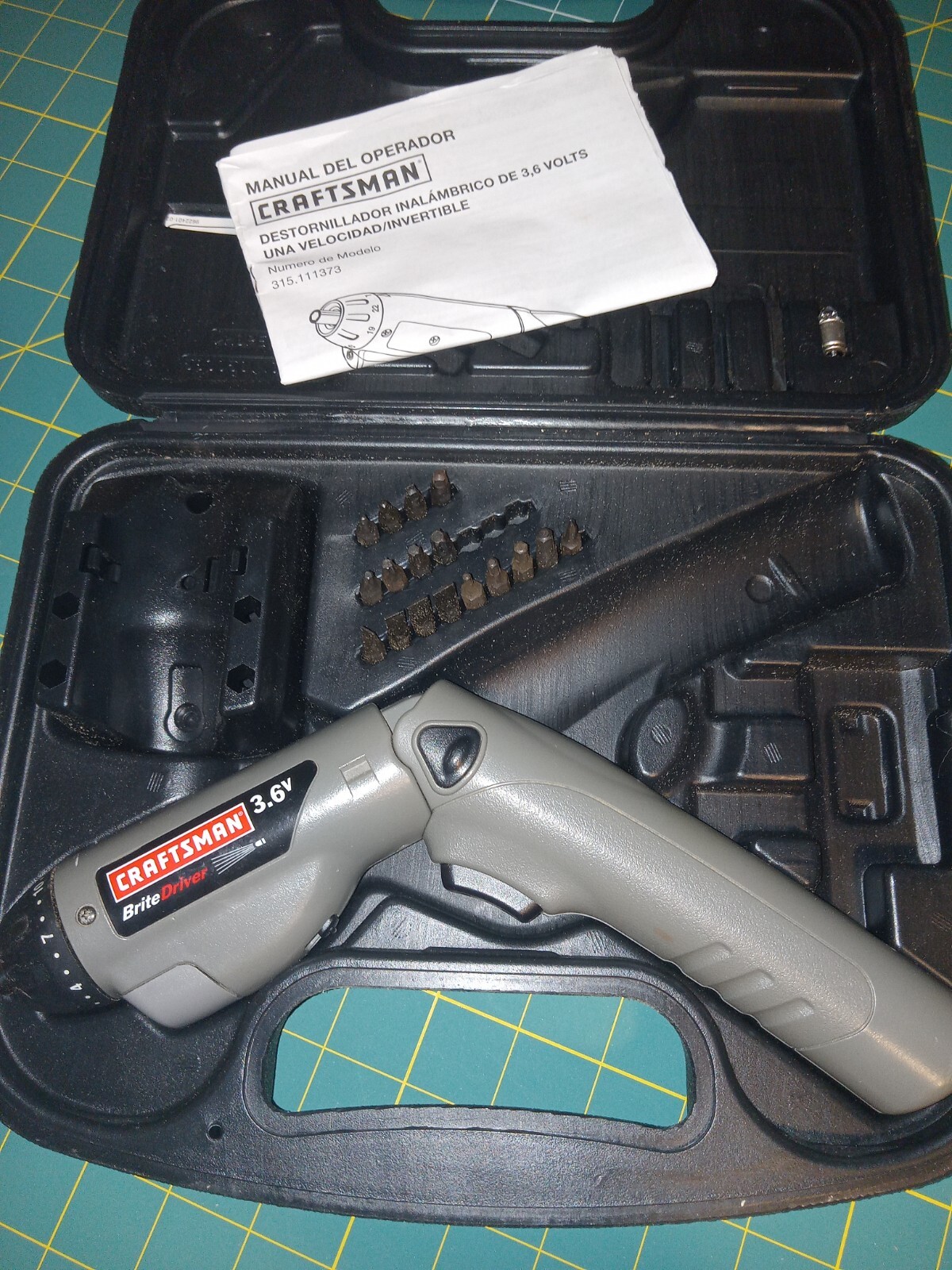 Craftsman 3.6V Brite Driver Mod-973.111370 Rechargable Screwdriver