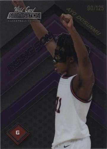 2021-22 Ayo Dosunmu Origins Auto 1/25 RC Rookie Pink On Card